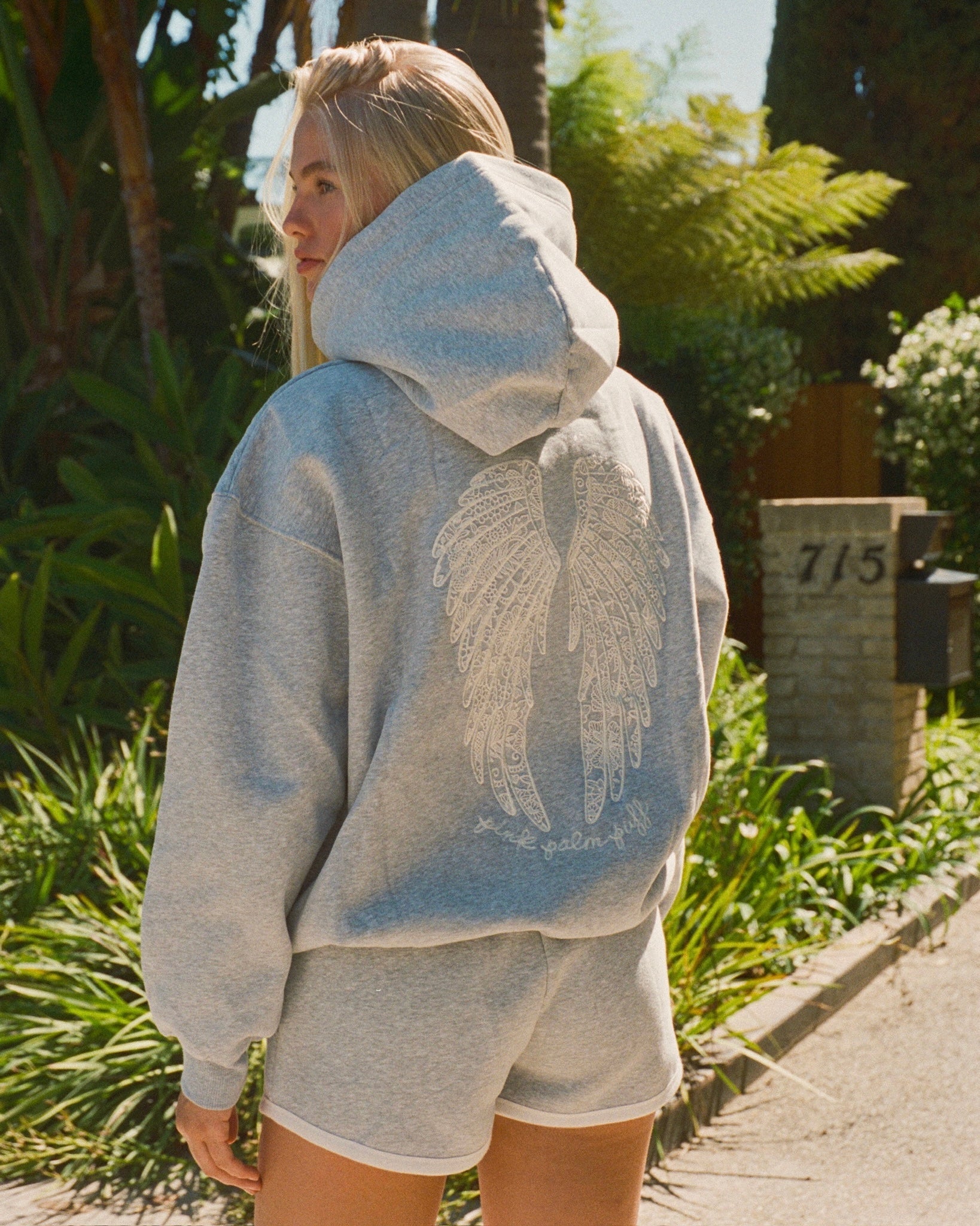 "Lacy" Hoodie in Sky Grey