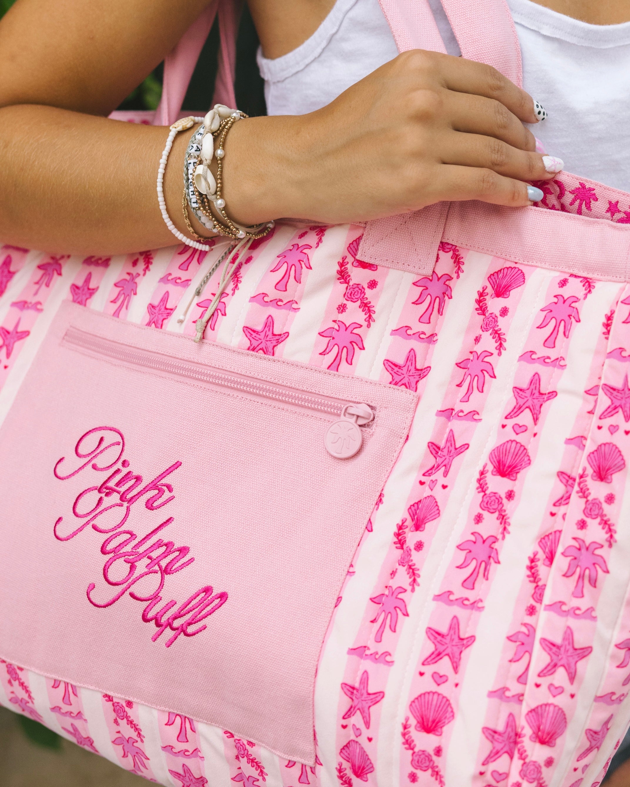 Couture Carryall in Blush Bay (Reversible)
