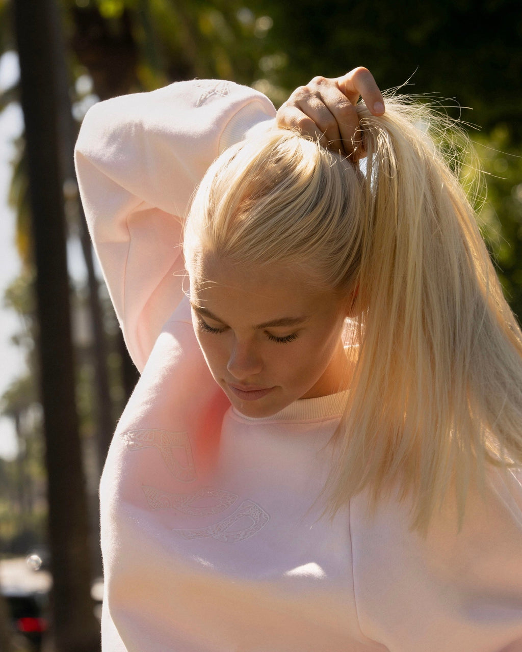 “Daydream” Classic Crewneck in Angel Pink