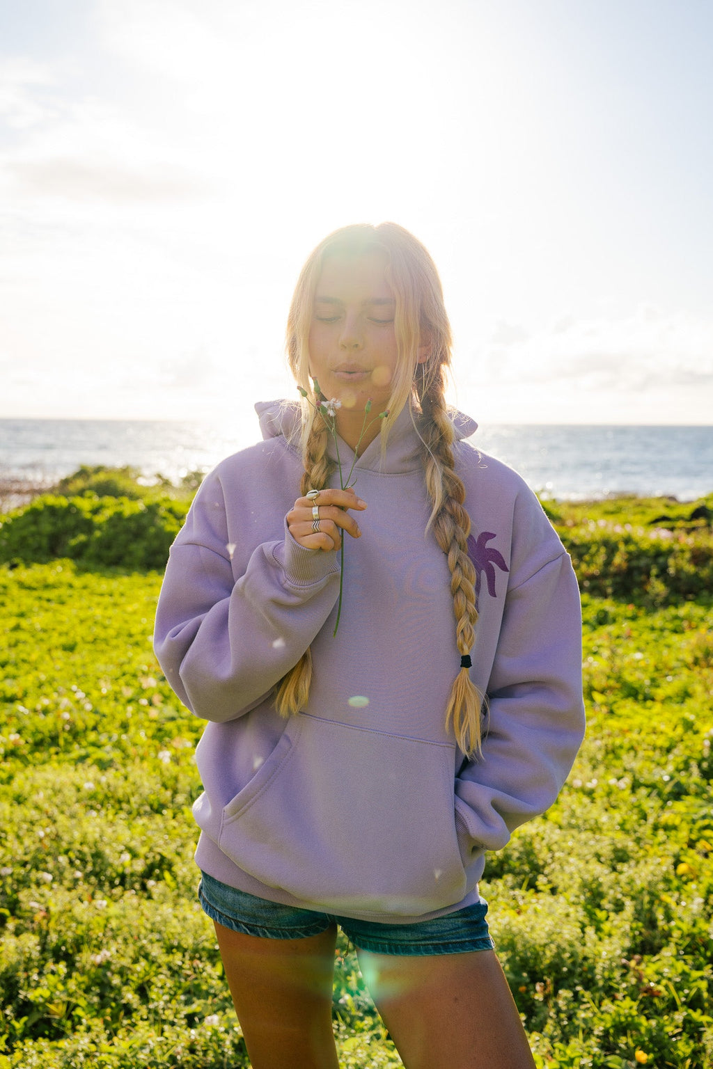 "To Live For the Hope of it All" Hoodie in Lilac