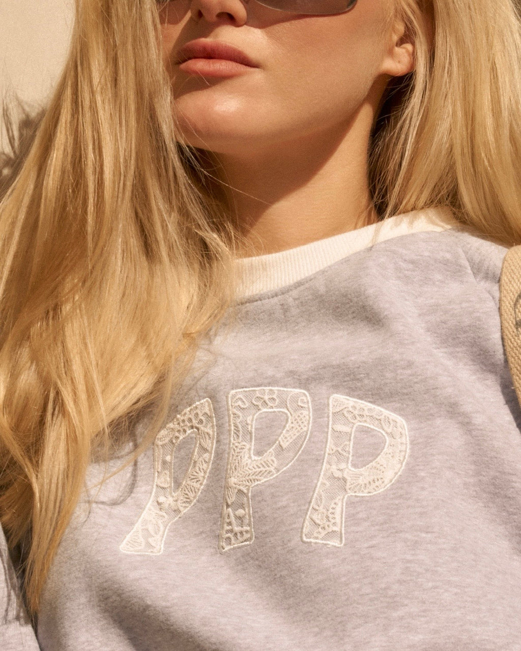 “Daydream” Classic Crewneck in Sky Grey