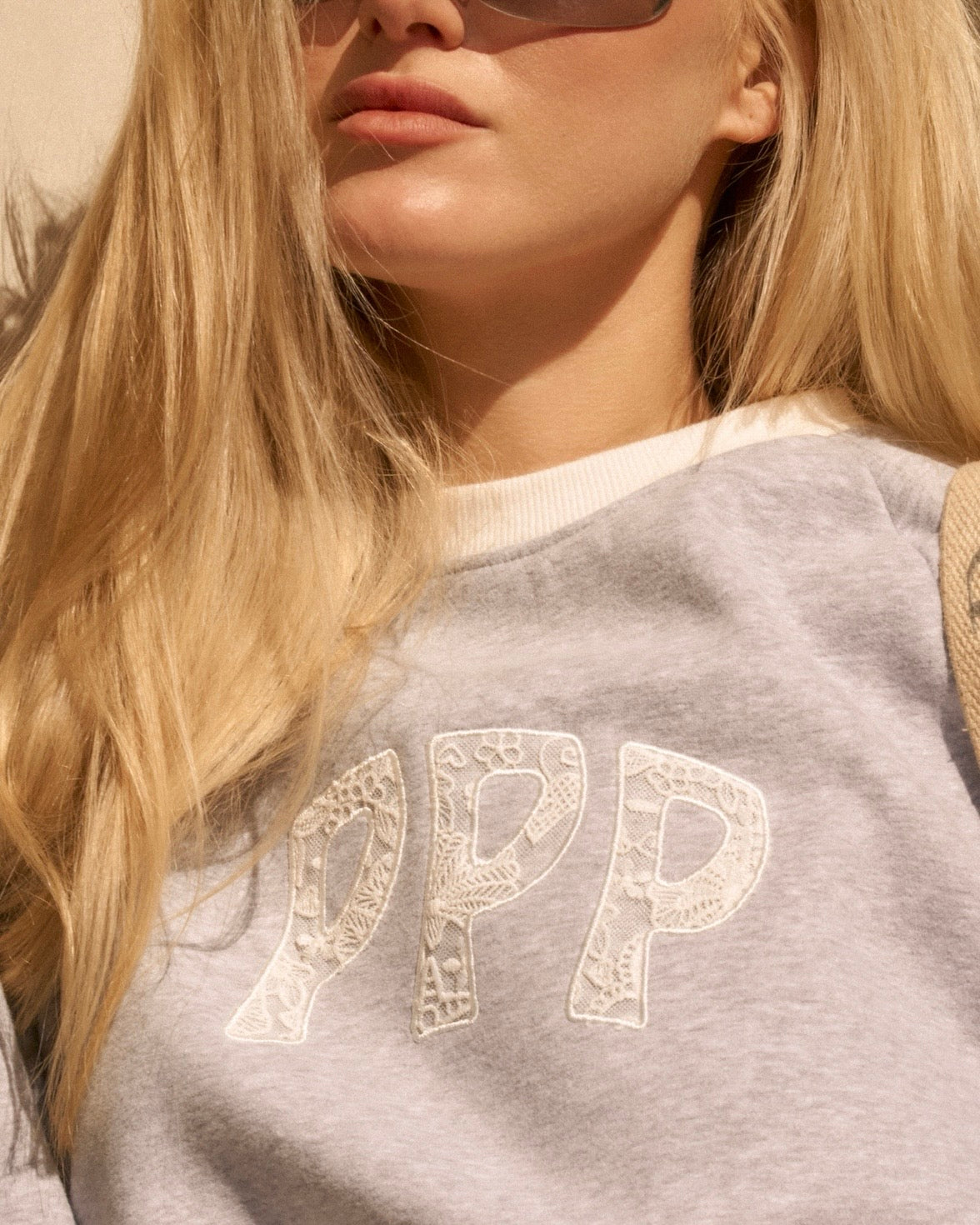 “Daydream” Classic Crewneck in Sky Grey