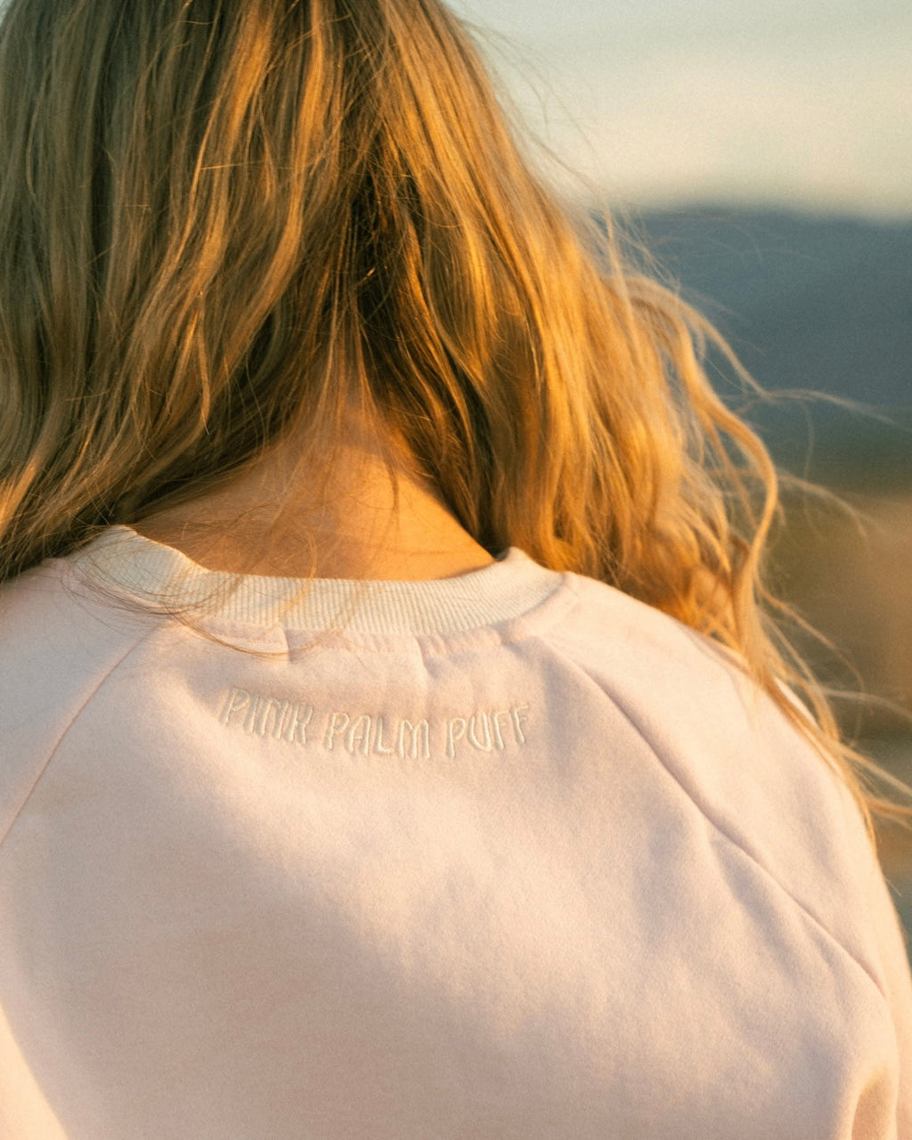 “Daydream” Classic Crewneck in Angel Pink